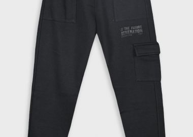 Παντελόνι φούτερ φόρμας για αγόρι | ΜΑΥΡΟ - Energiers - 